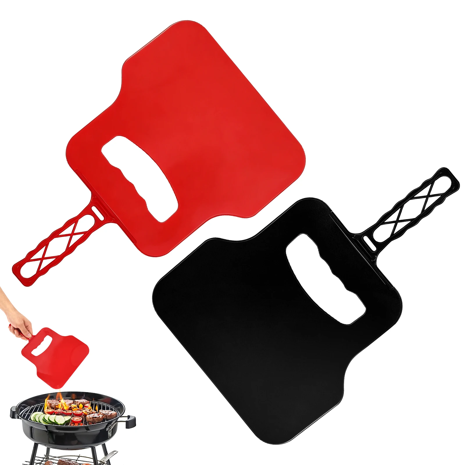 Outdoor Camping Cooking Set - Ventilador Manual de Plástico para Acender