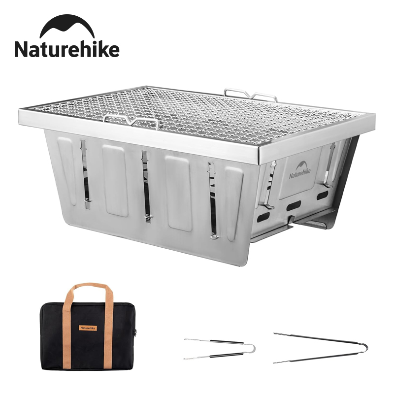 Outdoor Camping Cooking Table - Naturehike acampamento grelha a carvão para