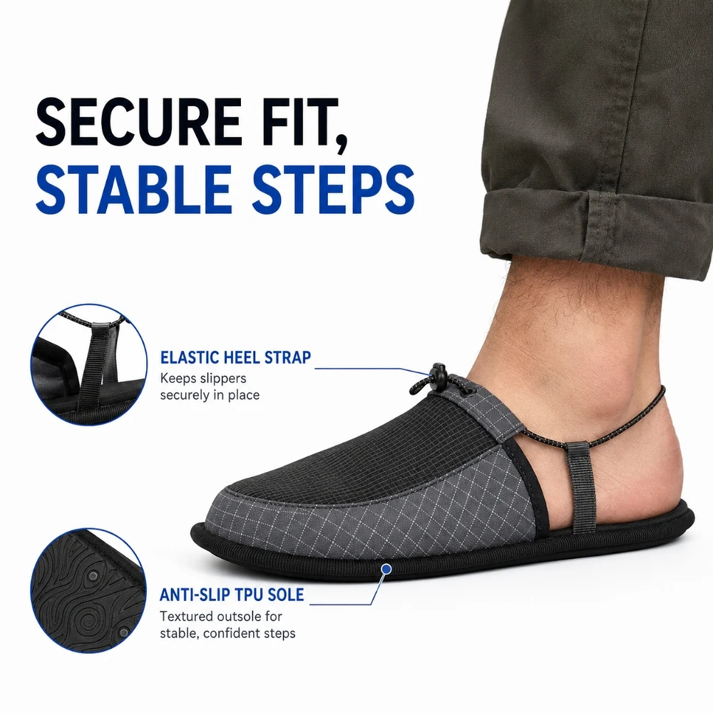 Outdoor Camping Slippers - Chinelos de viagem portáteis e dobráveis,