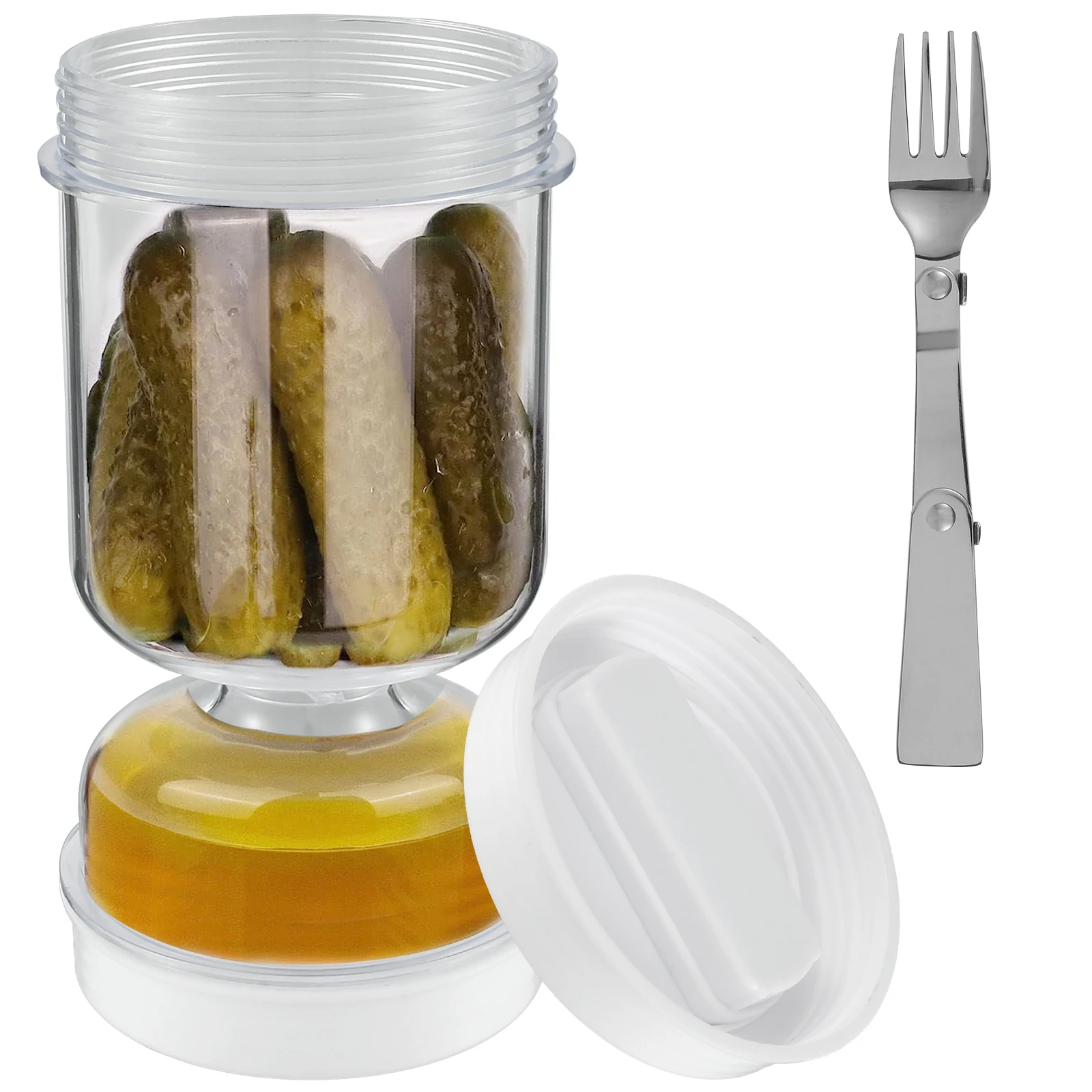 Bear Canister - Frasco de picles com garfos, dispensador