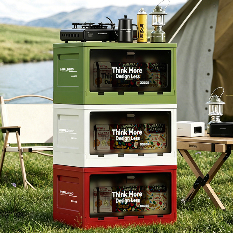 Outdoor Camping Bin - Caixa de armazenamento de grande capacidade,