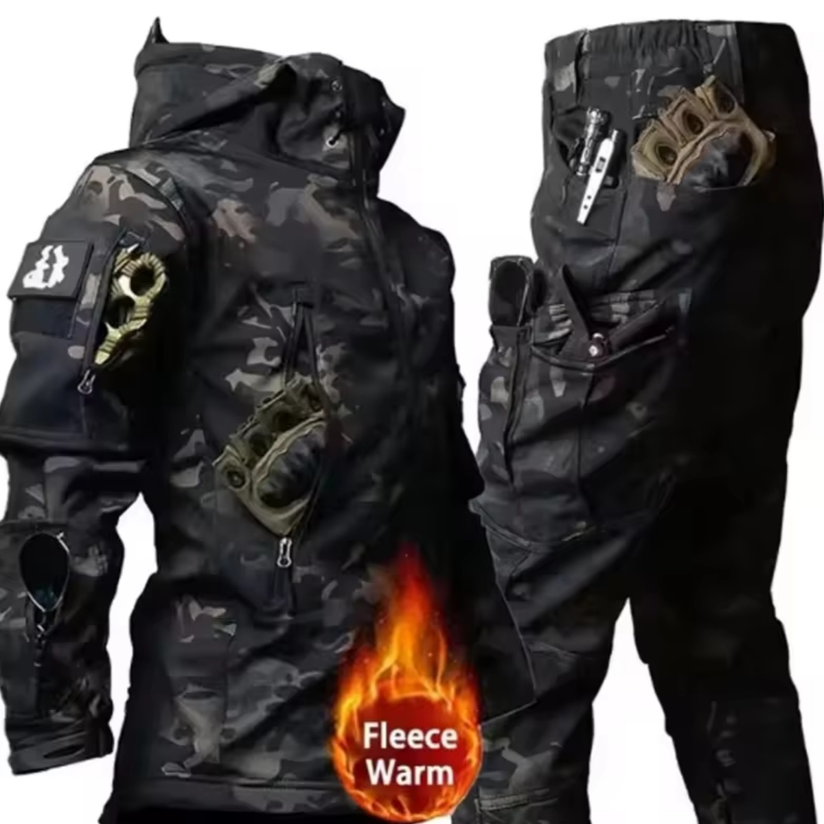 Outdoor Camping In Winter - Jaqueta Masculina de Outono e Inverno,