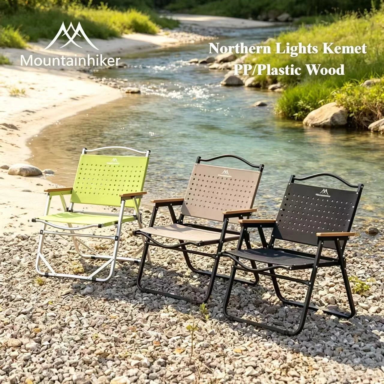 Outdoor Camping High Chair - Cadeira de Camping MOUNTAINHIKER Portátil e