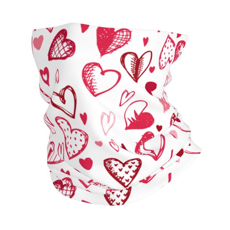 Outdoor Camping Youtube - Bandana Rosa Vermelha com Corações, Aquecedor