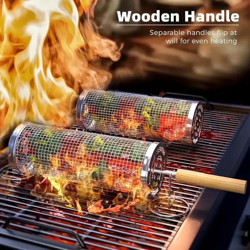 Outdoor Camping Cooking Set - Cesto de Grelha para Churrasco em