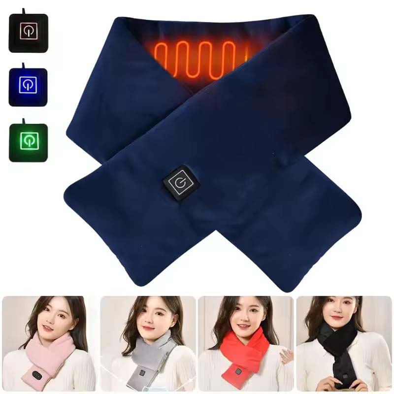 Outdoor Camping In Winter - Usb feminino masculino aquecimento cachecol temperatura
