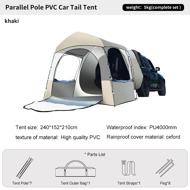 Outdoor Camping Van Tent - Barraca suv de bolha transparente para
