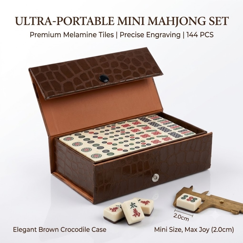 Outdoor Camping Games - Jogo de Mesa Tradicional Chinês Majiang