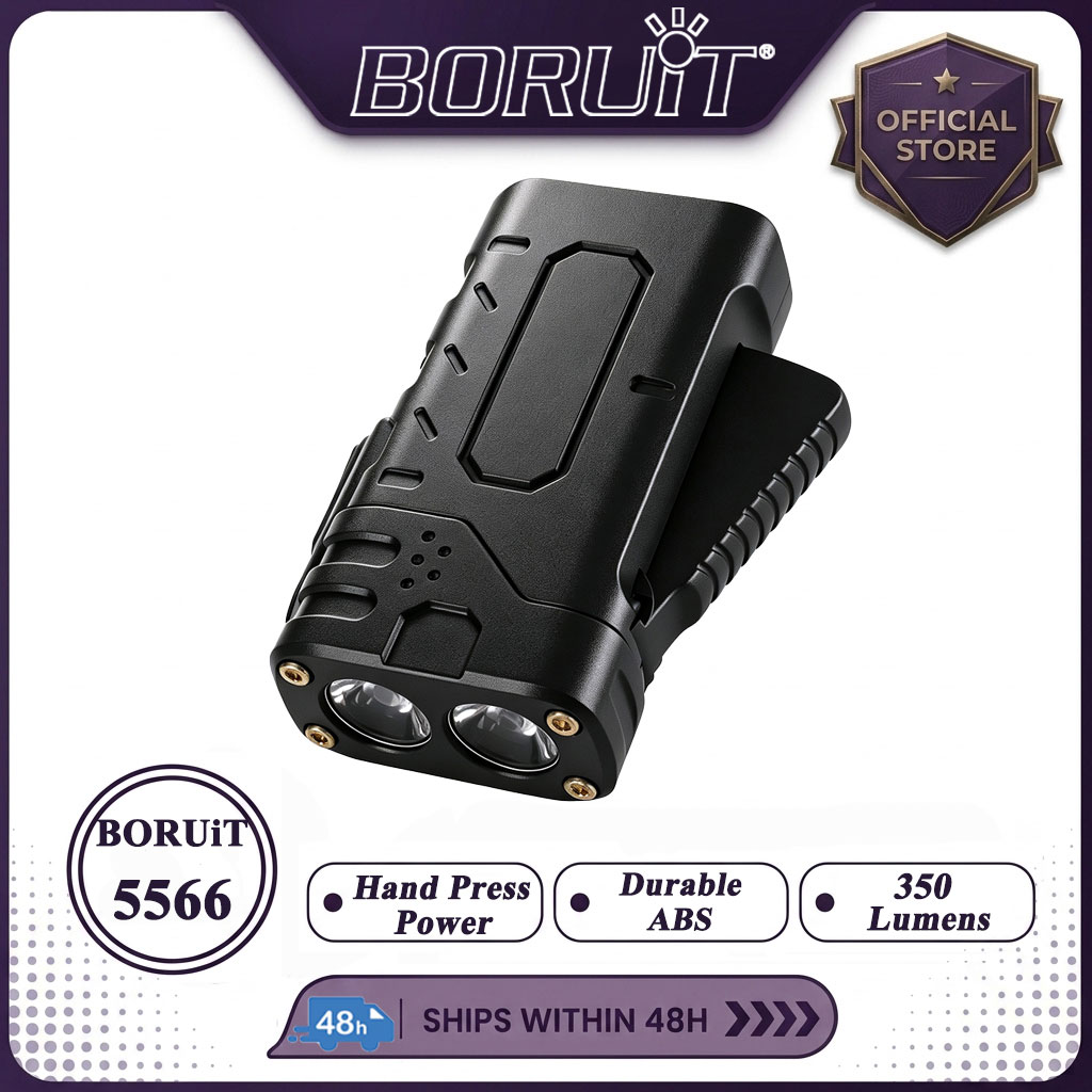 Outdoor Camping Decor - Lanterna LED EDC com Manivela BORUIiT,