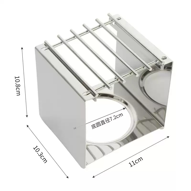 Outdoor Camping Cooking Equipment - Suporte Quadrado de Aço Inoxidável para
