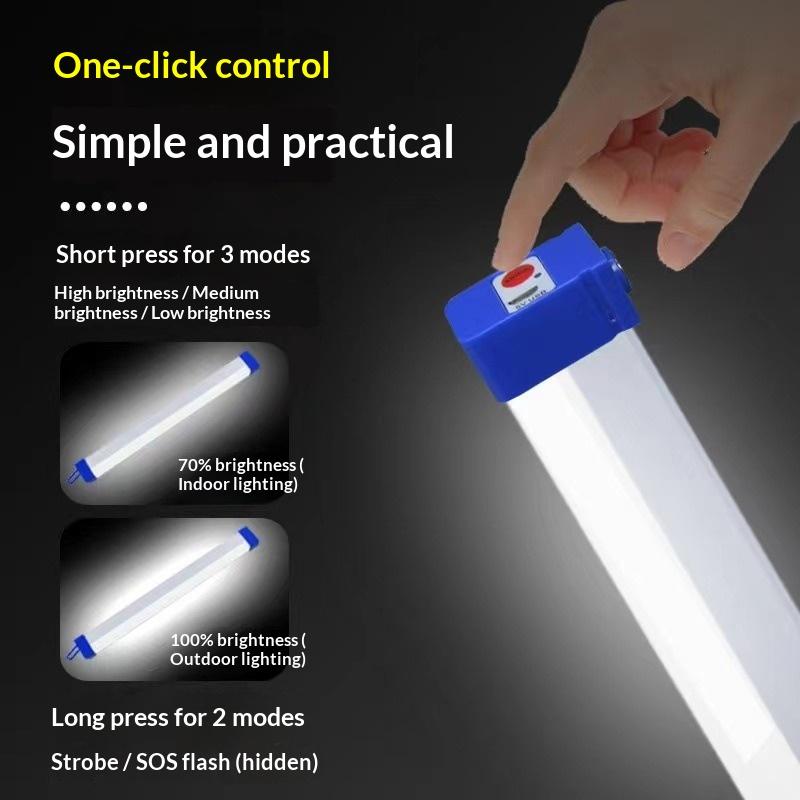 Outdoor Camping Youtube - 17/32/52/70cm led tubo recarregável luz de