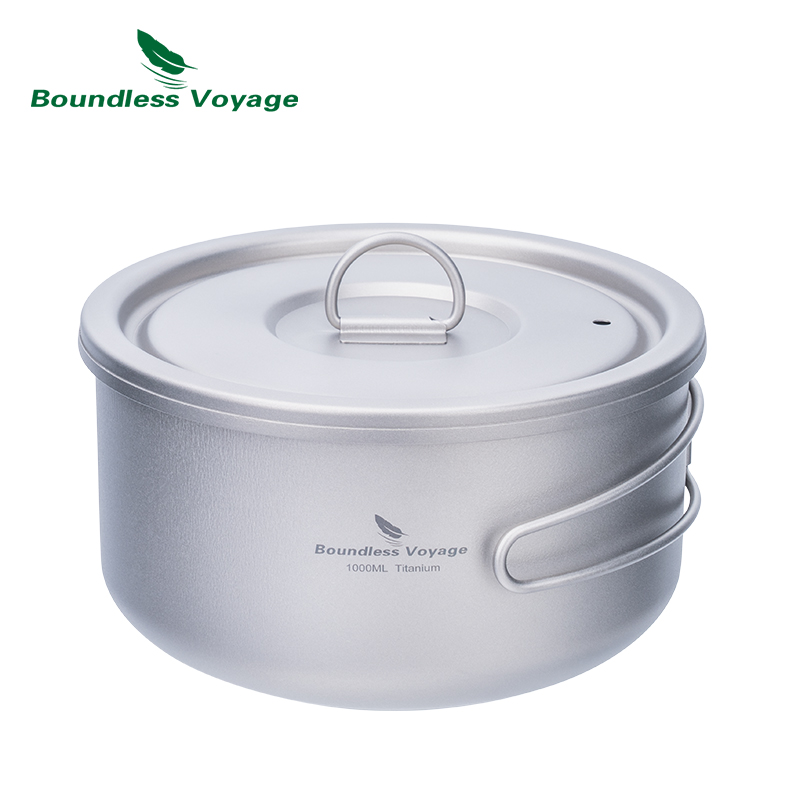 Outdoor Camping Cooking Set - Pote de acampamento de titânio Boundless