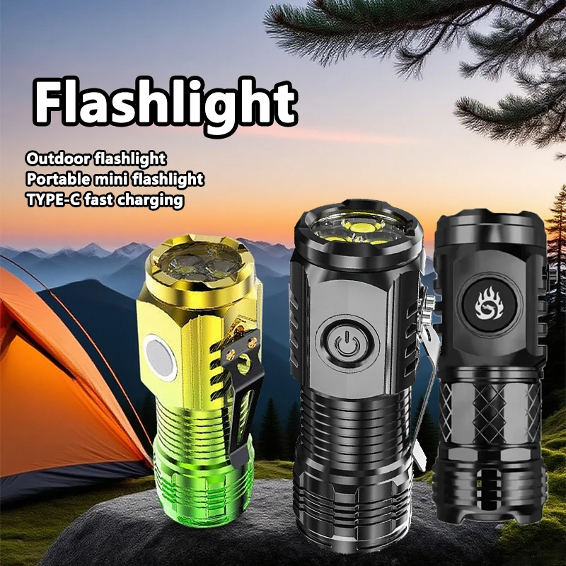 Outdoor Camping Decor - Super brilhante mini lanterna led tocha