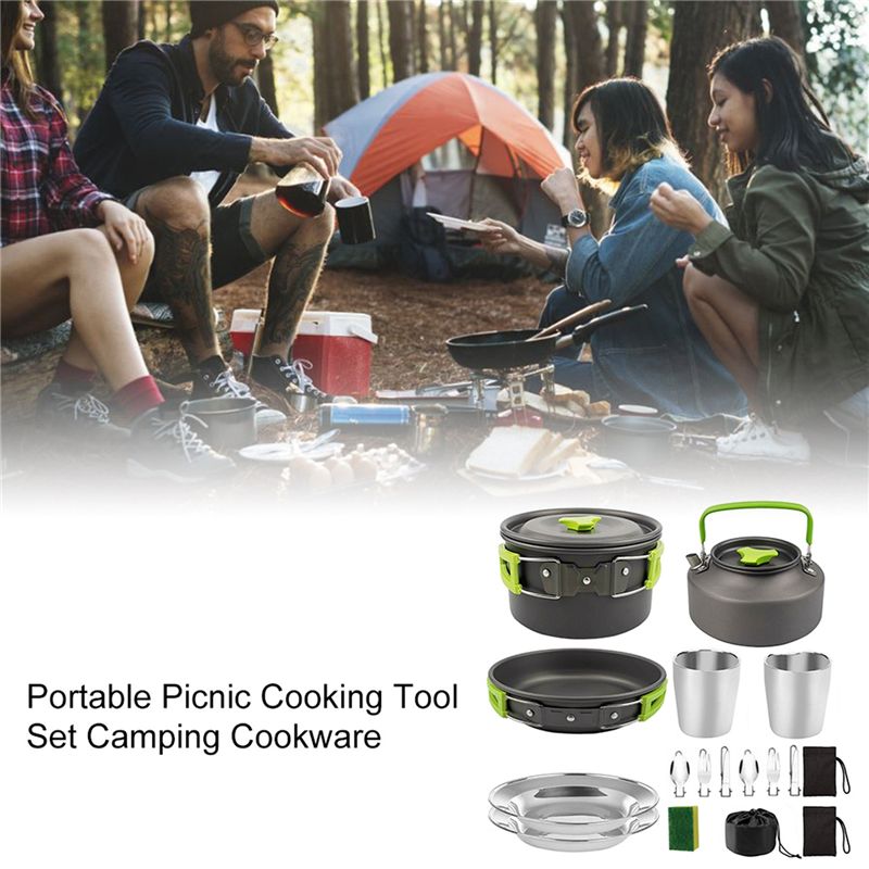 【Compradores】 Panelas de acamp - Outdoor Camping Cooking Equipment avaliação e preço
