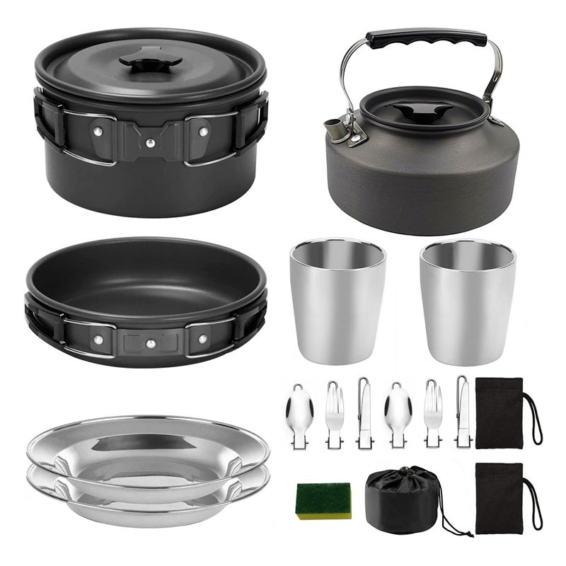 【Compradores】 Panelas de acamp - Outdoor Camping Cooking Equipment avaliação e preço