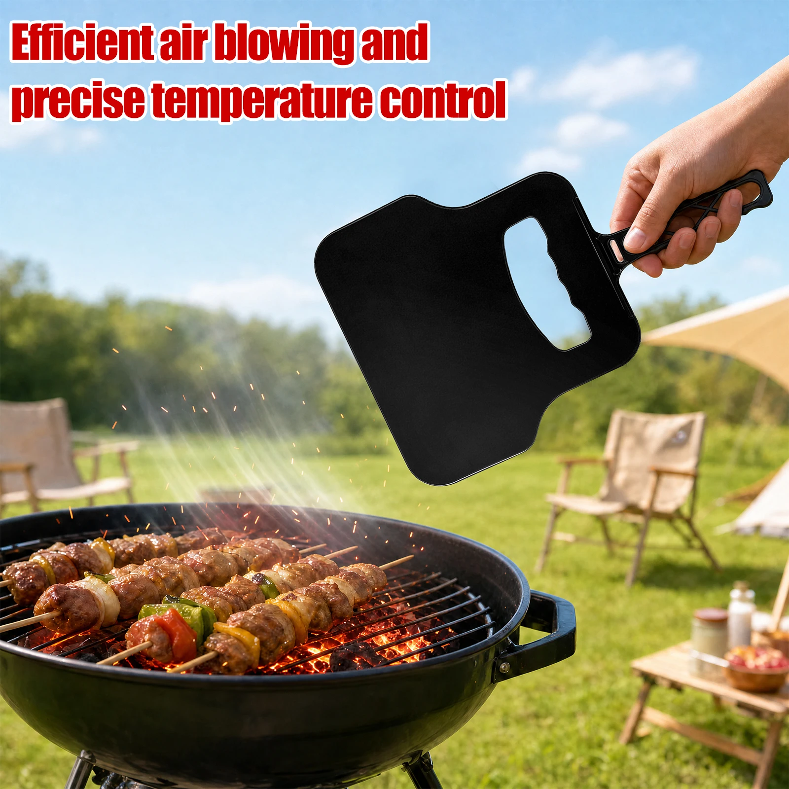 Ventilador Manual de Plástico  - Outdoor Camping Cooking Set avaliação e preço
