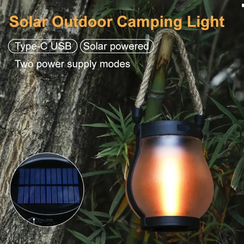 Lâmpada Solar com Efeito de Ch - Camping Solar Lantern avaliação e preço