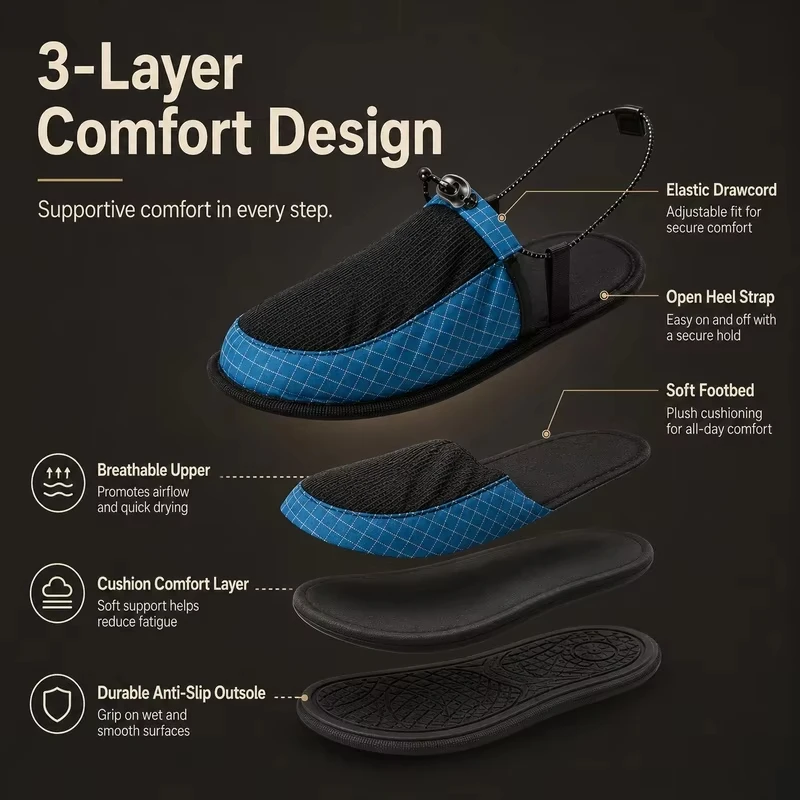 Chinelos de Camping Ultra Leve - Outdoor Camping Slippers avaliação e preço
