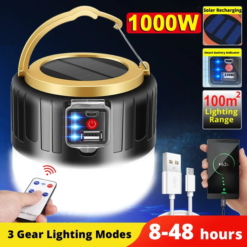 Led solar luz de acampamento b - Camping Solar Lantern avaliação e preço