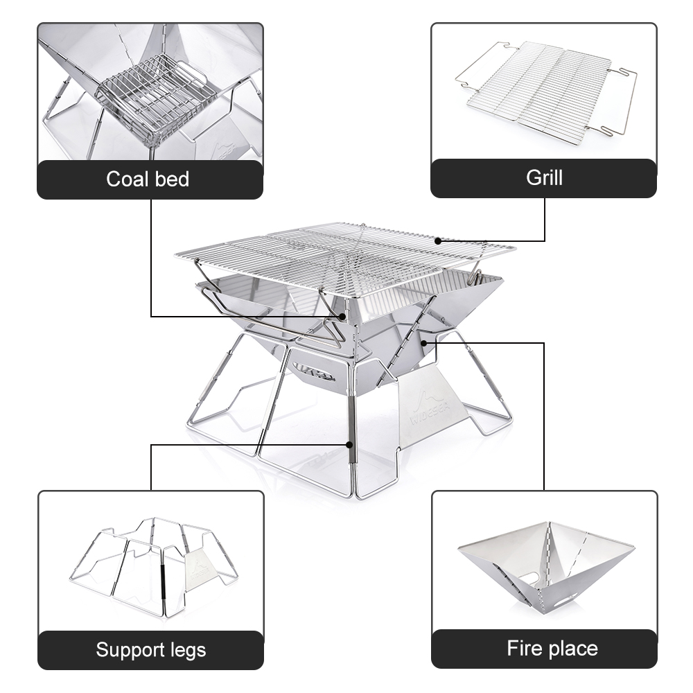 Widesea à prova de vento queim - Outdoor Camping Cooking Set avaliação e preço