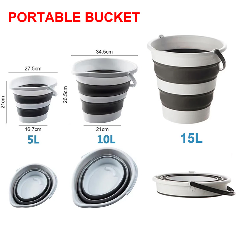 Portátil Silicone Folding Buck - Outdoor Camping Bin avaliação e preço