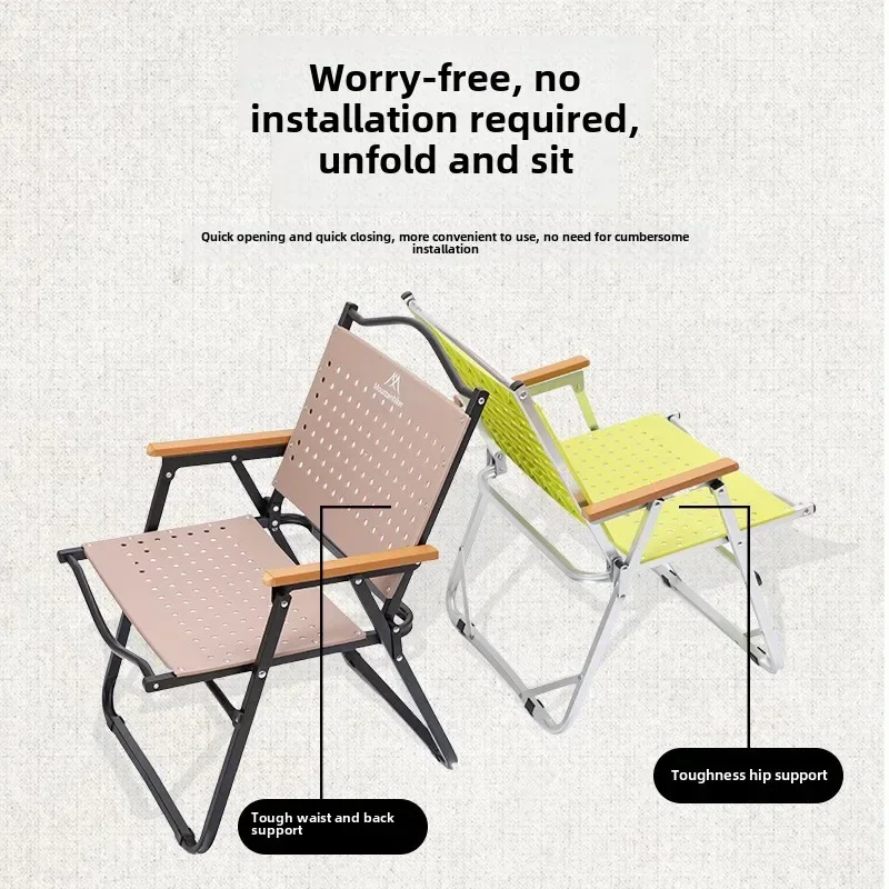 Cadeira de Camping MOUNTAINHIK - Outdoor Camping High Chair avaliação e preço