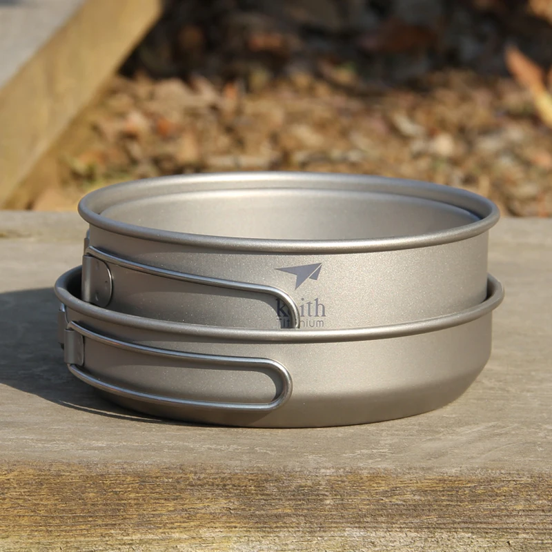 Keith-Titanium Cookware Set co - Outdoor Camping Cooking Equipment avaliação e preço