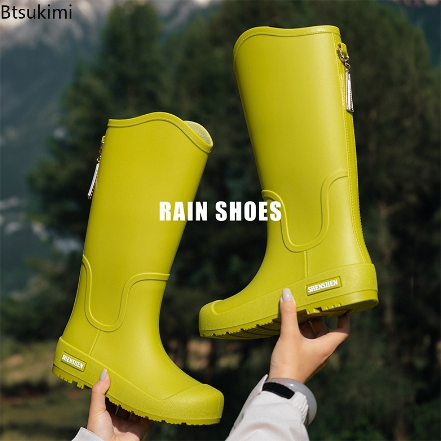 Novas Botas de Chuva Femininas - Outdoor Camping Youtube avaliação e preço