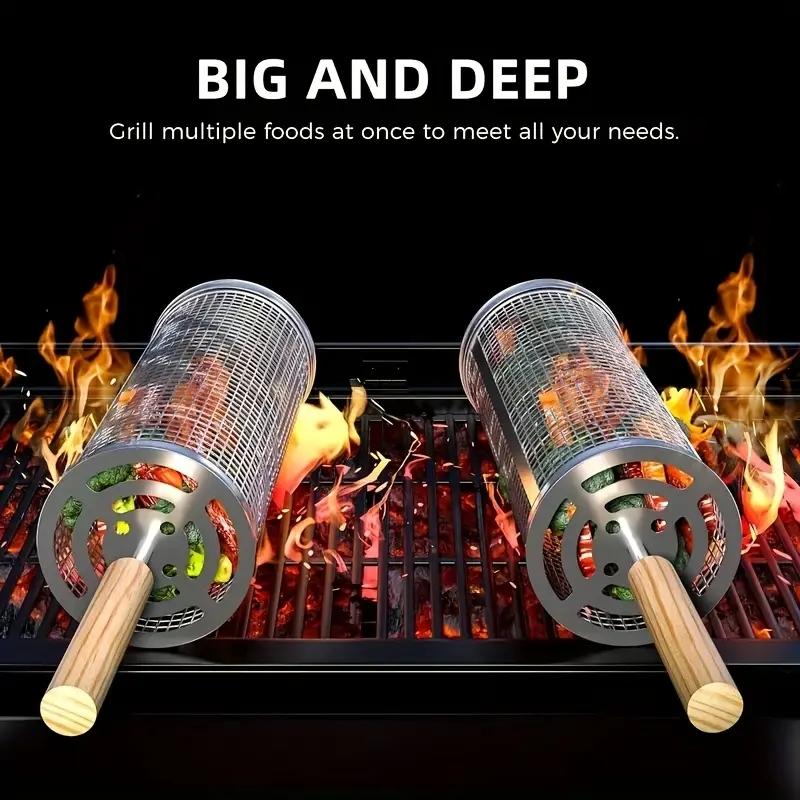 Cesto de Grelha para Churrasco - Outdoor Camping Cooking Set avaliação e preço