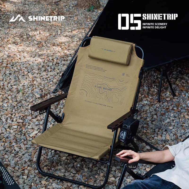 ShineTrip Espreguiçadeira dobr - Outdoor Camping High Chair avaliação e preço