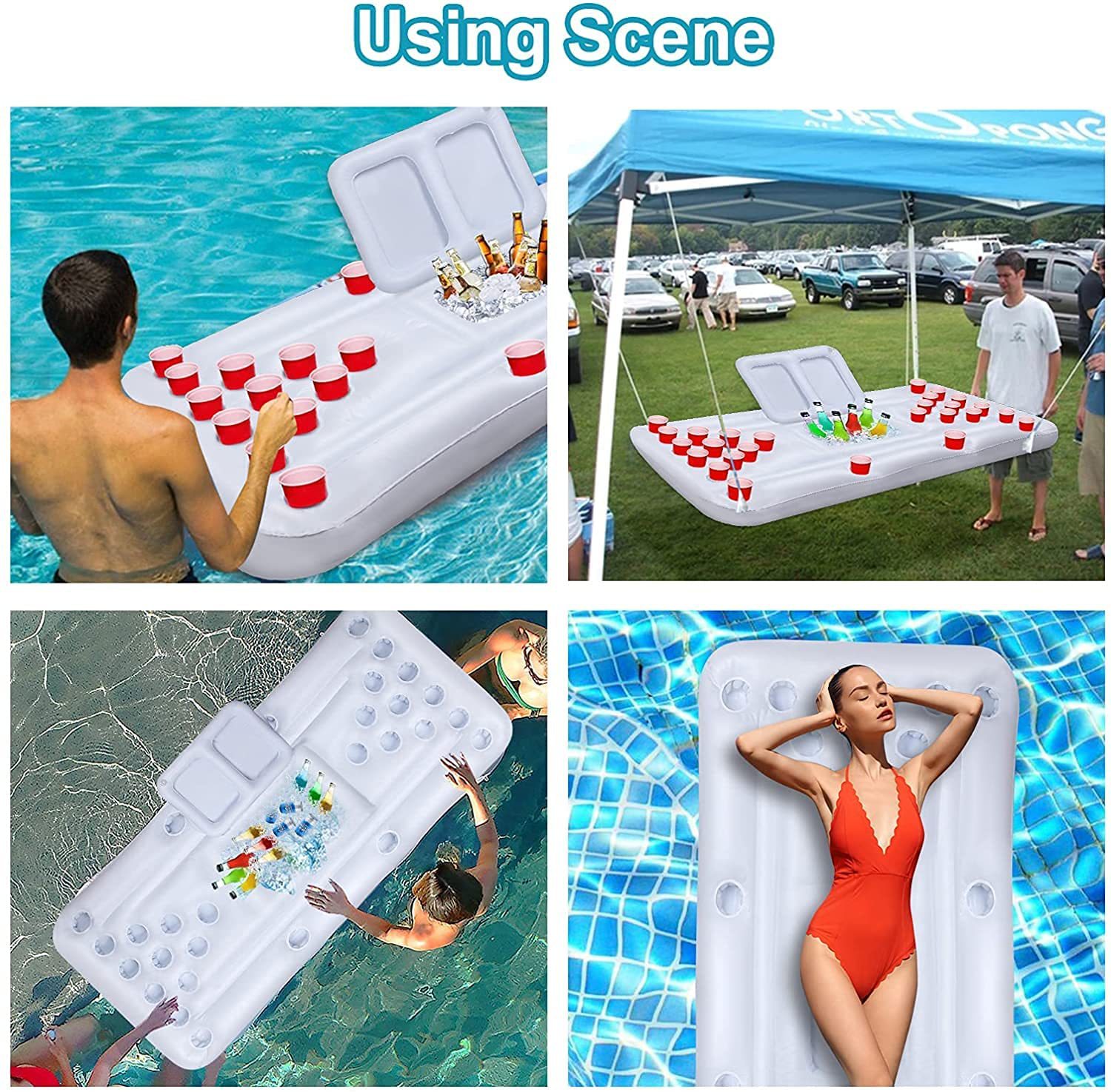 Mesa Inflável Flutuante para P - Outdoor Camping Games avaliação e preço