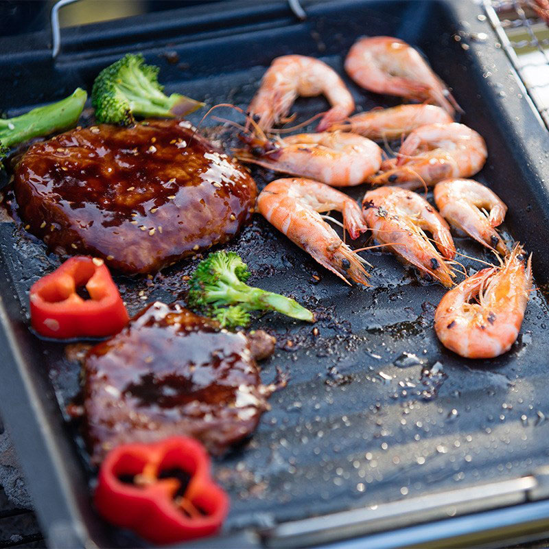 Panela de Grelhar Quadrada Gro - Outdoor Camping Cooking Set avaliação e preço