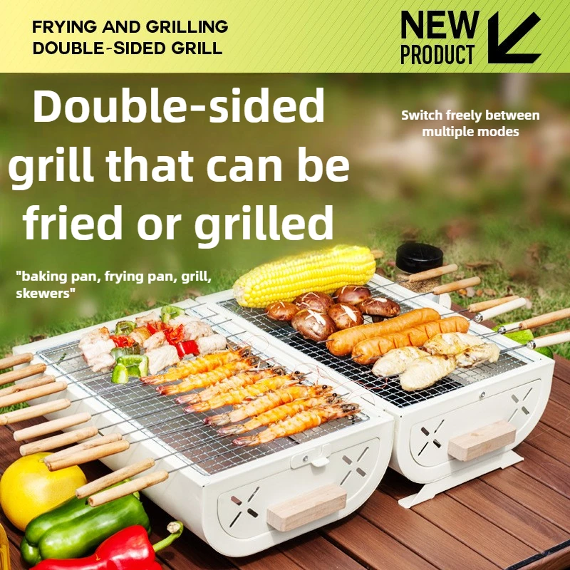 Forno de Churrasco Doméstico P - Outdoor Camping Cooking Set avaliação e preço