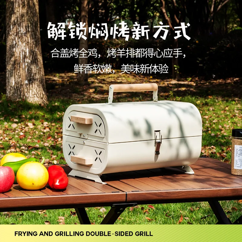 Forno de Churrasco Doméstico P - Outdoor Camping Cooking Set avaliação e preço