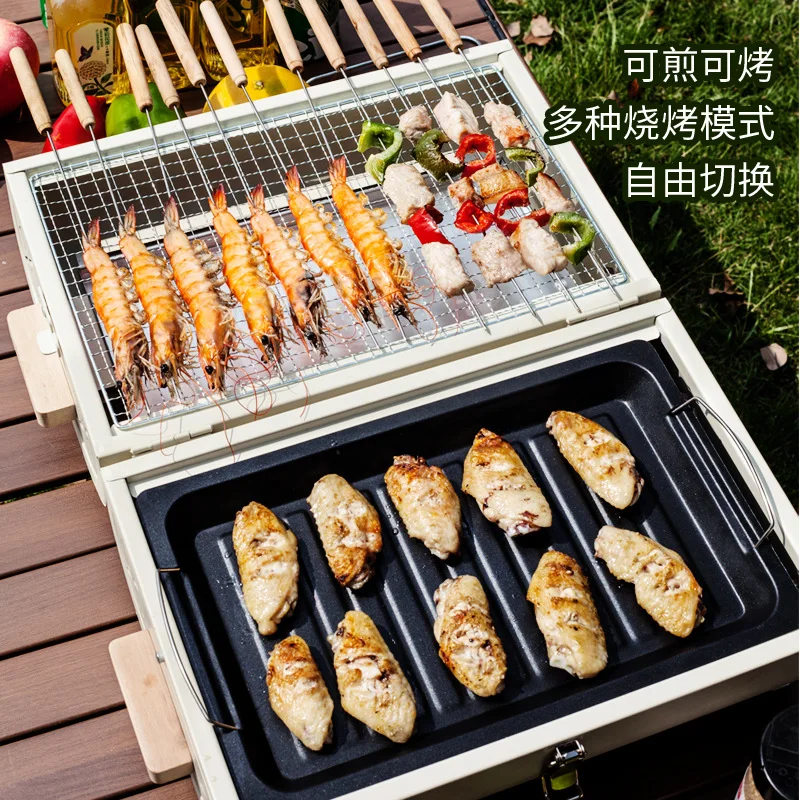 Forno de Churrasco Doméstico P - Outdoor Camping Cooking Set avaliação e preço