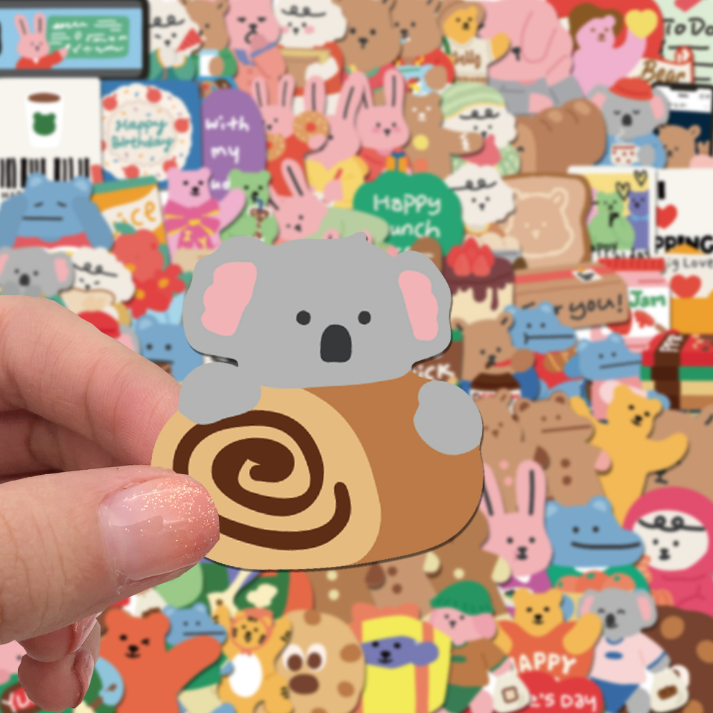 100/200pcs Adesivos de Urso Co - Bear Canister avaliação e preço