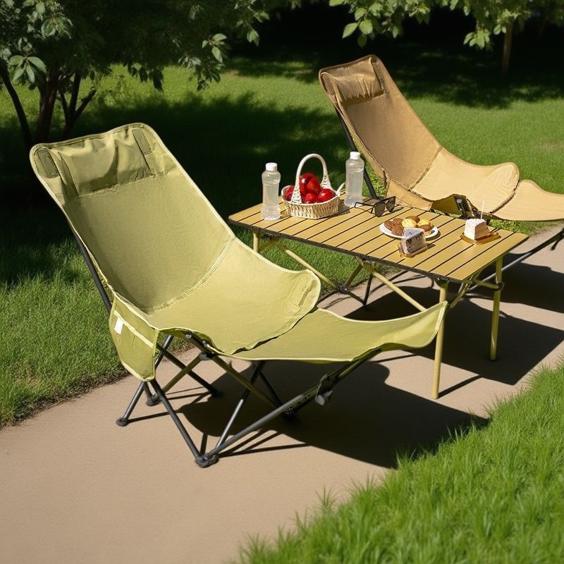 Cadeira Moon com quatro apoios - Outdoor Camping High Chair avaliação e preço