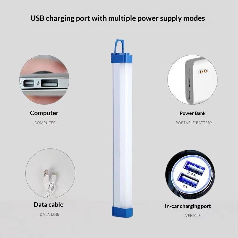 17/32/52/70cm led tubo recarre - Outdoor Camping Youtube avaliação e preço