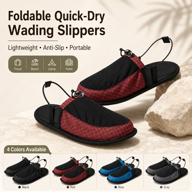Chinelos de Água Dobráveis de  - Outdoor Camping Slippers avaliação e preço
