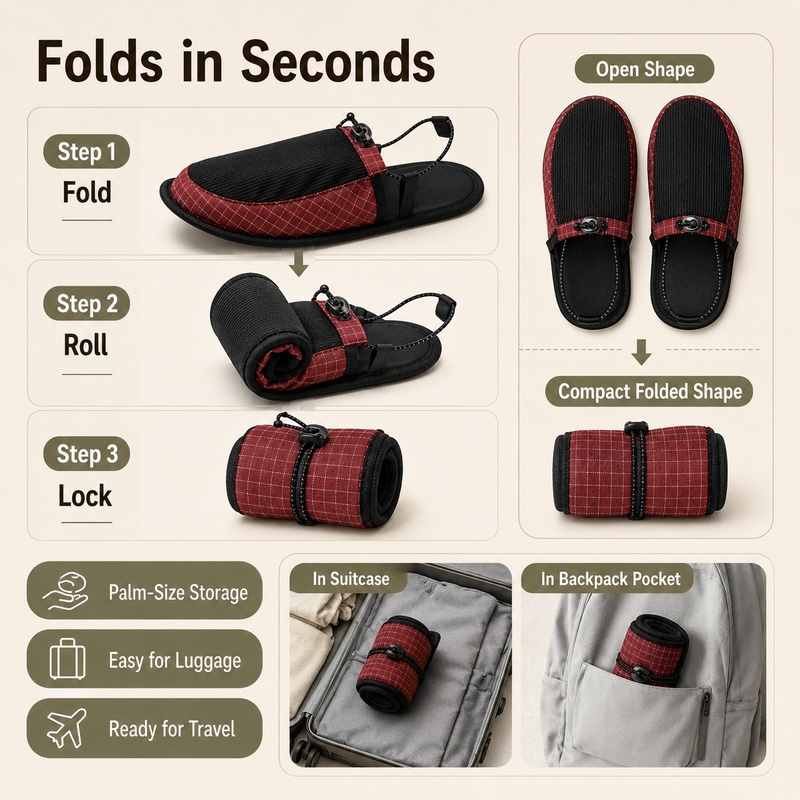 Chinelos de Água Dobráveis de  - Outdoor Camping Slippers avaliação e preço