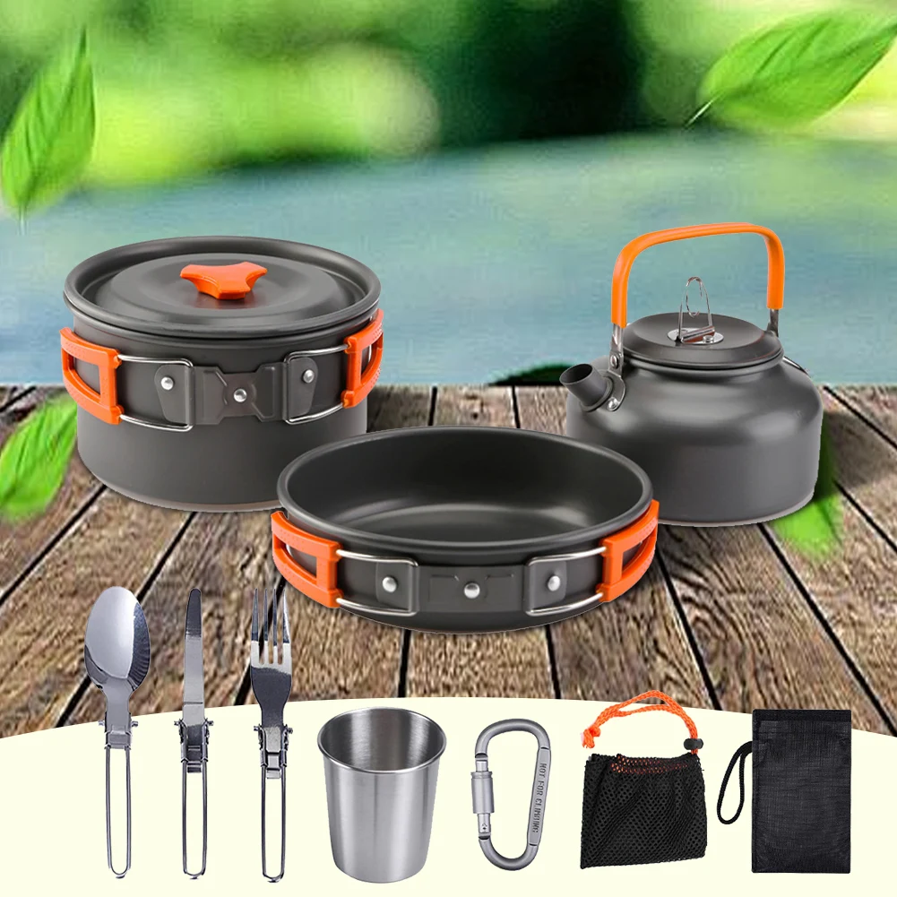 Kit de Utensílios de Cozinha p - Outdoor Camping Cooking Set avaliação e preço